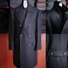 Fashion Men Tuxedo Wolle Mischungen Herren lässig Business Trench Coat Herren Freizeit Mantel männlicher Punkstil Mischungen Staubmänteljacken Jacken