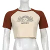 Women's Blouses Lady Summer T-shirt Sexy O Neck Crop Top Soft Women