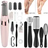 Foot Massager Plik stopy Electric Foot Scallus Remover Pedicure Maszyna młynka stóp Rasp Narzędzia Papier ścierny Clean dla twardej pękniętej skóry 230308