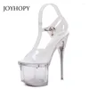 Sandały plus rozmiar 34-43 Lasowe damskie cienkie obcasy LED LED Buty LED Buty żeńskie klub nocny Crystal Dance WS0045