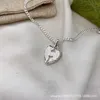 Factory Groothandel 2023 Nieuwe luxe hoogwaardige mode-sieraden voor Silver Hollow driedimensionale liefde kettingketting Valentijnsdag cadeau blikje