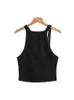 Women's Tanks Women Asymmetric Vest Top With Curve Hem