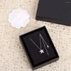 Correntes S925 Silver Personality Simple Comet Meteor Star Colar Halloween Hypoallergenic Elegant Cute Temperament Jewelry Party Gift