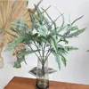 Decorative Flowers Persian Leaf Artificial Plants For Home Decor Fake Fern Leaves Planting Pots Decoration Accessories Greenery