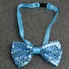 Fashion Bow Tie For Boys Girls Adjustable Sequins Bowtie Dance Bowknot Wedding Party Shiny Sequins Stage Performance Bow Tie