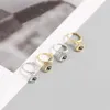 Orecchini a cerchio Dainty Genuine 925 Sterlling Silver Small Huggie Hoops per le donne Eye Charm Drop Ear Rings Girl Party Gift Daily Jewelry