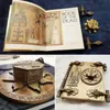 Decorative Objects Figurines Key of Hamunaptra The Mummy Prop Book Dead Living Halloween Easter Gift Can Be Opened Box Home Desktop Decor 230307