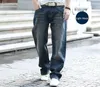Jeans da uomo Moda Casual Jeans da uomo Dritto Sciolto Baggy Streetwear Hip hop Skateboard Pantaloni in denim Nero chiaro Pantaloni a gamba larga Taglia 44 230308