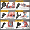 Full Body Massager LCD Massage Gun Percussion Body Massager Electric Therapy Fascia Gun Deep Muscle Massager Pain Relief Relaxation Fitness 230308