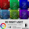 Veilleuses 3D lampe Anime toilette liée Hanako Kun lumière LED pour la décoration de la chambre veilleuse cadeau d'anniversaire