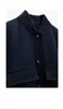여자 재킷 싱글 맹렬한 폭격기 재킷 코트 여성 우아한 긴 소매 대형 포켓 짧은 봄 레이디 패션 S 230308