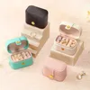 Ring Box Portable Small Jewelry Organizer Travel Simple Mini Gift Case Earring Lagringslådor RRA2211