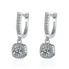 Boucles d'oreilles DIWENFU véritable 925 en argent Sterling VS1 diamant boucle d'oreille pour les femmes mode Aros Mujer Oreja pierres précieuses Orecchini filles