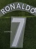 Superstar rétro à collectionner Cristiano #7 Nom et numéro Personnaliser le fer à repasser sur le badge de transfert Fer à repasser sur le badge de football