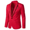 Men's Suits Blazers Spring Autumn Men Blazer Fashion Slim casual blazer for Men Pink/Black/White One Button Mens Suit jacket Outerwear Male 5XL 230308