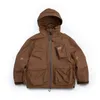 American High Quality Waterproof Jackets Hooded Windbreaker Men Clothing Outdoor Streetwear Jackets Loose Functional Work Coat Harajuku