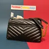 LOULOU Moda feminina Y designers bolsas acolchoadas luxos bolsa de couro genuíno bolsa mensageira ombro transversal bolsa de viagem bolsa carteira senhora mochila Chain