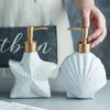 Distributeur de savon liquide créatif salle de bain de luxe en céramique Lotion bouteille Gel douche décoration de la maison Haixin 230308
