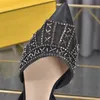 Kadın Moda Yaz Sandalet Tasarımcı Örh Elegant Rhinestone Yüksek Topuklu Konforlu Parti Tatlı Boncuklu Düğün Ayakkabıları