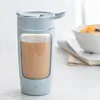 Bouteilles d'eau Électrique Protéine Shaker Mélange Tasse Café Jus Portable Mélangeur Tasses USB Rechargeable Un bouton Interrupteur Drinkware Pour Fitness 230308