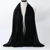 Sciarpe Musulmano Chiffon Hijab Scialli Sciarpa Delle Donne di Colore Solido Testa Avvolge Hijab Delle Signore Femme VeilScarves Kimd22