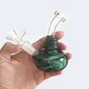 Vidro de cano de água Bong lago verde transparente para fumantes reciclador de cachimbo dab bongs com bonges com cachecóis percolate