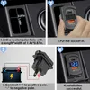 New USB C Car Charger PD QC3.0 Dual USB Car Charger Socket 12V 24V Phone Charge Power Adapter for Motorcycle Boat Marine Truck ATV