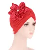 Gorros Beanie / Skull Caps African Turban Cap Headtie Chapéu Islâmico para Mulher Cabeça Envoltório Nigeriano Casamento Instantâneo Bonnets Muçulmano Plissado