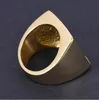 Hiphop heren ijskoud kubieke zirkonia grote vierkante ringen 316L roestvrij staal grote cz cool mannelijke ringfeestje sieraden dropshipping