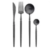 Set di stoviglie JANKNG 4 pezzi/set Set da tavola Coltello forchetta cucchiaio in acciaio inossidabile di alta qualità Posate da cucina Posate da cucina