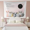 Tapisseries Kawaii Animal tapisserie tenture murale tapis en tissu couverture de fond bohème décor à la maison salon Tapiz Pared