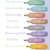 고광귀 미학적 형광펜 8 PCS 파스텔 색상 형광펜 세트 귀여운 하이 라이터 크림 색상 끌 팁 빠른 건조 미학적 학교 j230302