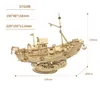 Modèle de bateau fournitures de construction 3D jeux de Puzzle en bois bateau modèle de bateau jouets pour enfants enfants filles cadeau d'anniversaire