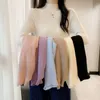 Maglioni da donna Pullover Maglione lavorato a maglia a costine Autunno Inverno Abbigliamento Donna Collo alto Manica lunga Slim Basic Donna Dolcevita TopDonna