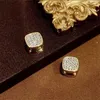 Stud Earrings 1 Pair Women Magnetic Non-Piercing Diamond Magnet Double-sided Ear Clip Jewelry For Girls