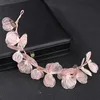 Wedding Hair Sieraden Bridal Leaf Pearl Hoofdband Band Tiara For Women Bride Party Queen Accessories Band Gift 230307