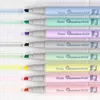 Highlighters 1pc Japanese Pentel Light Color Doubletip Highlighter Macaron Color Marker Pen Soft Tip Pastel Highlighters 8 Colors Available J230302