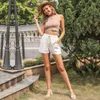 Shorts femininos 2023 Summer High Women Women Casual Solid Wide Leg Loose Fashion Woman Streetwear calças curtas Moda szorty