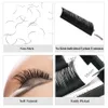 Makeup Tools Come 10 Case individuella ögonfransar Extensions Högkvalitativa naturliga fransar Rysk Silk Volume Lash Extension Faux Mink 230307