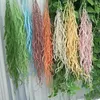 Dekorativa blommor 4st/Lot 1.2m Faux Plant Rattan Plastic Willow Leaf Vine Wall Hanging Wedding Decor Home Decoration Wicker Fake Grass