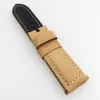 24 mm -22 mm Khaki Nubuck Calf Leather Watch Band Strap Fot for Pam Pam 111 Wirst Watch