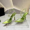 Neue Sandalen Knöchelband mit Strasssteinen eingelegt Damen-Abendschuhe mit hohen Absätzen Sommer-Luxus-Designer-Schuhe mit hohen Absätzen Party-Fabrikschuhe mit hohen Absätzen 35-42