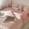 Bedding sets Lace Skirt Fitted Bedspread Duvet Cover Pillow Case Bed Sheet girl style bed skirt for Single Double King Queen Size Bedding Set 230308