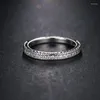 Anneaux de mariage 2023 petite rangée diamant mode Simple bague pour femme polyvalent tempérament fête fiançailles bijoux