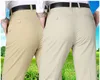 Męskie spodnie wiosna jesienna średnia średnia swobodne spodnie proste spodnie wysokie talie tatę cienkie oddychające bawełniane bawełniane męskie garnitur 230307