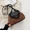 Akşam çantaları kawaii tote çanta 2023 hit kış pu deri yastıklı kapitone kadın tasarımcısı çanta zinciri omuz crossbody