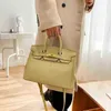 Birkinbag Handsbags Designer Sacs Lycye Pattern Platinum Sac pour femmes en cuir souple Nouveau sac à main Fashion Highgra Krb1