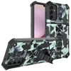 Camouflage Cases For Samsung S24 A33 A55 A15 A25 S23 FE S22 S21 FE Ultra Plus Phone Stand Fundas Shockproof Capa Case