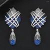 Dangle Earrings GODKI Jimbora Super Trendy Pendant Bridal Wedding Engagement Drop Colorful Crystal For Women