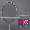 Badminton Rackets 100% Full Carbon Fiber Strung 10U Tension 2235LBS 13kg Training Racquet Speed Sports With Bags For Adult 230307